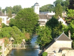 Photo paysage et monuments, La Chartre-sur-le-Loir - Vue sur le petit bras du Loir