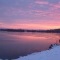 Photo La Chartre-sur-le-Loir - lac gelé et lever de soleil