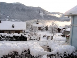 Photo paysage et monuments, Saint-Oyen - eglise de st oyen sous la neige