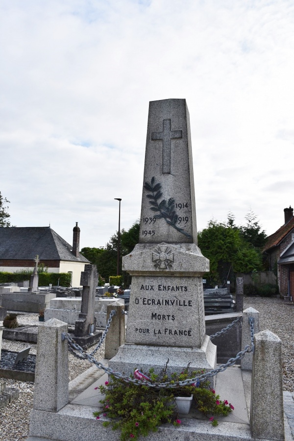 Photo Écrainville - le monument aux morts