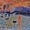 Le Havre.Impression soleil levant.Influence,Claude Monet.