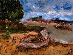 Bretagne, huile au couteau