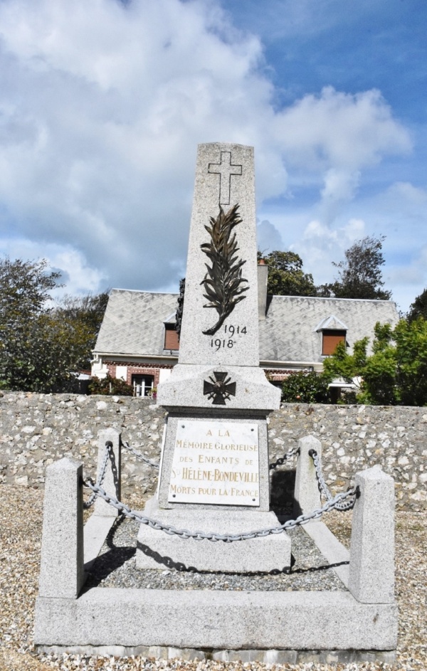 Photo Sainte-Hélène-Bondeville - le monument aux morts