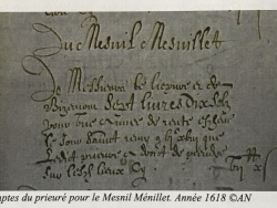 Photo dessins et illustrations, Les Chapelles-Bourbon - Comptes du Mesnil Mesnillet entre le Prieuré et les Écuyers