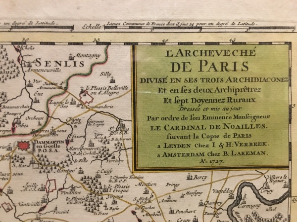 Photo Les Chapelles-Bourbon - Carte de l’Archevêché de Paris