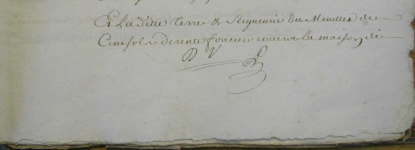 Photo Les Chapelles-Bourbon - Suite acte notarial de vente de la Comtesse de Verüa au Marquis de Moras