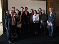 Photo vie locale, Maisons-Laffitte - Finalistes Concours Piano IDF 2017 avec Jacques Myard et le Jury du Concours