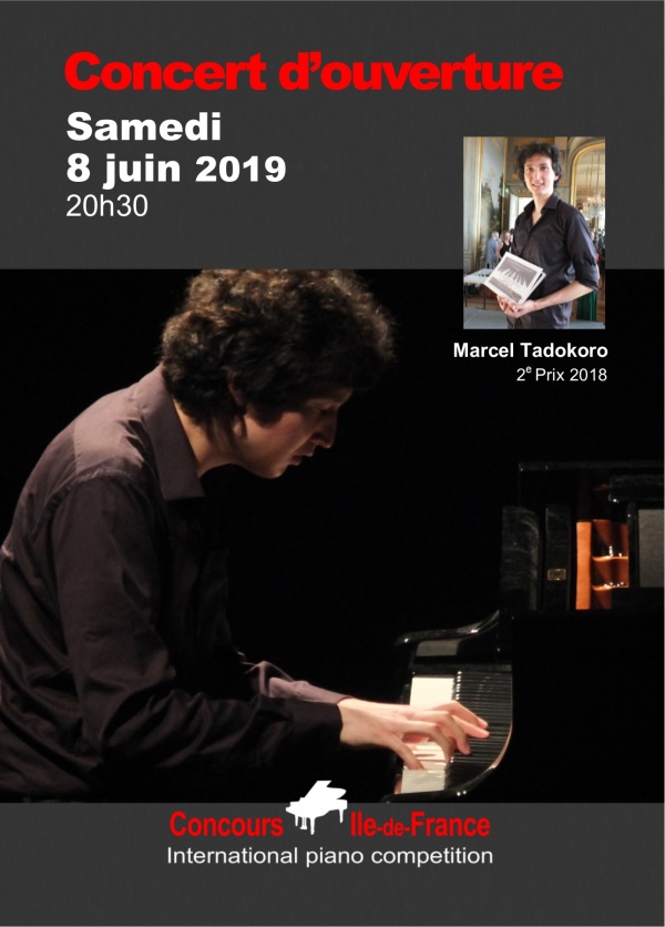 Marcel Tadokoro en ouverture du 21e Concours de Piano IDF