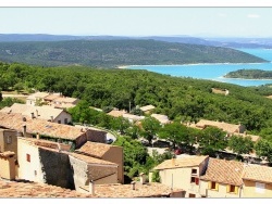 Photo paysage et monuments, Aiguines - Aiguines,son chateau et le Lac Ste Croix.