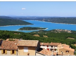 Photo paysage et monuments, Aiguines - Lac Ste Croix vu depuis Aiguines.