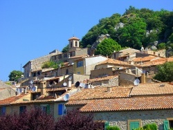 Photo paysage et monuments, Bauduen - le village de Bauduen, sur le lac de Ste Croix (Parc régional du Verdon)