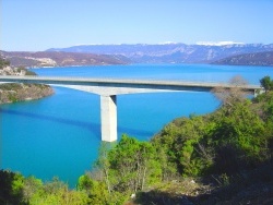 Photo paysage et monuments, Bauduen - Lac de ste Croix coté barrage EDF
