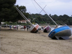 Photo paysage et monuments, La Londe-les-Maures - régates sur la plage!!