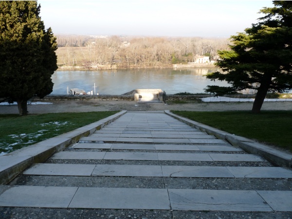 Photo Avignon - la descente du rocher des doms