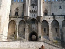 Photo paysage et monuments, Avignon - entree du palais des papes