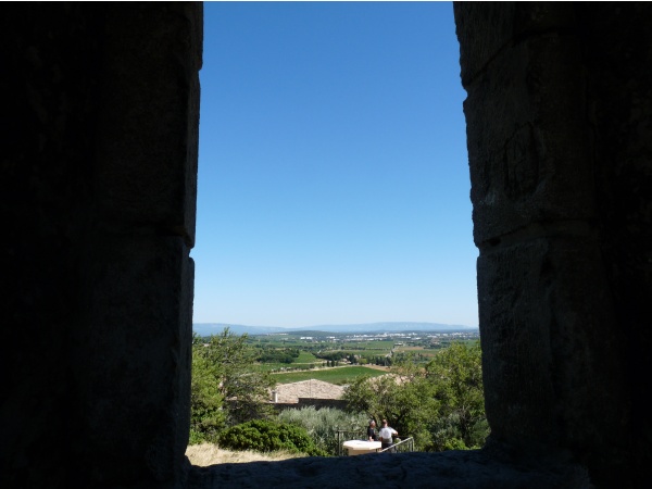 la plaine vu de la fenêtre du château