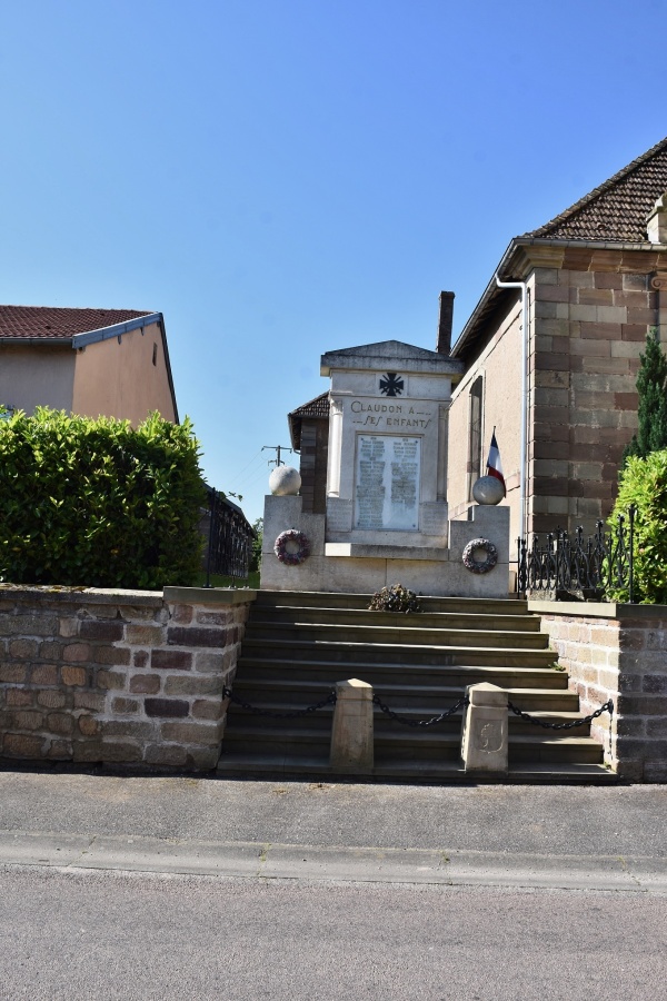 Photo Claudon - le monument aux morts