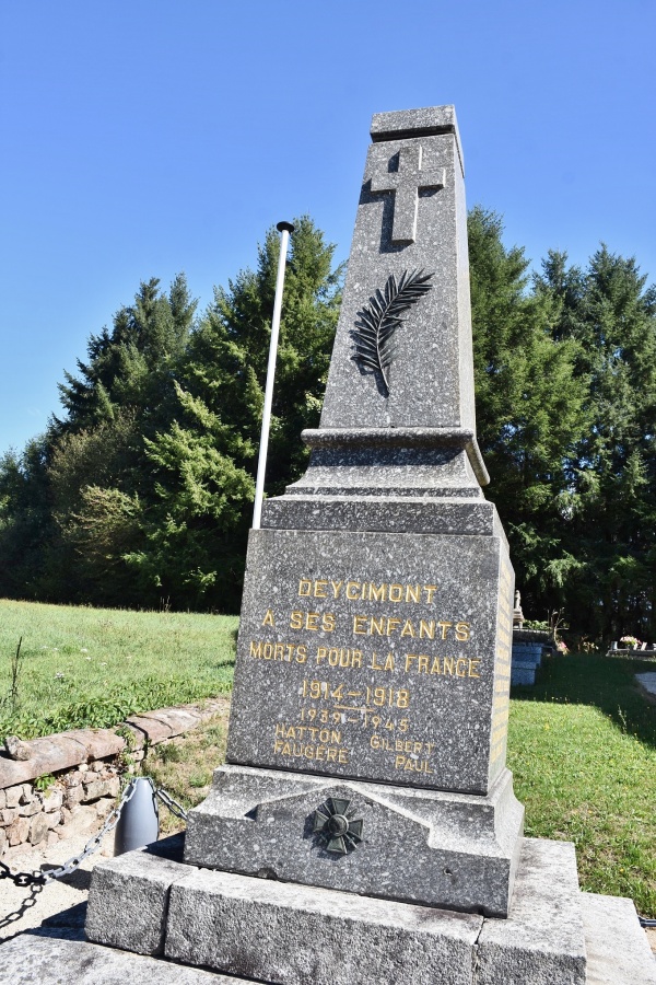 Photo Deycimont - le monument aux morts