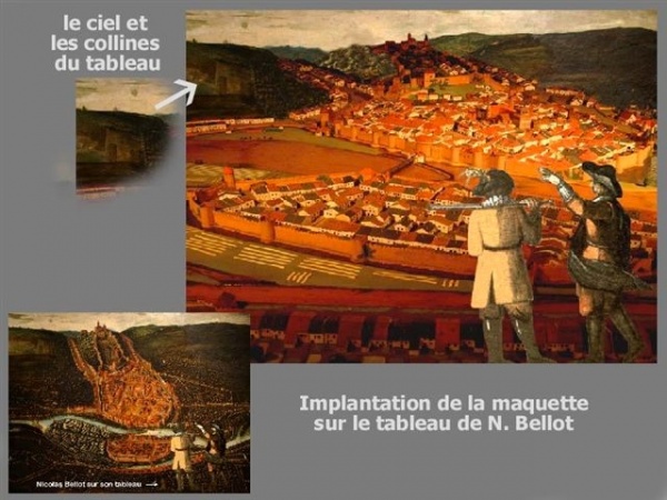 Musée du Chapitre = Maquette d'Epinal selon le tableau de N.Bellot 1626 ( www.Epinal-en-1626.fr )