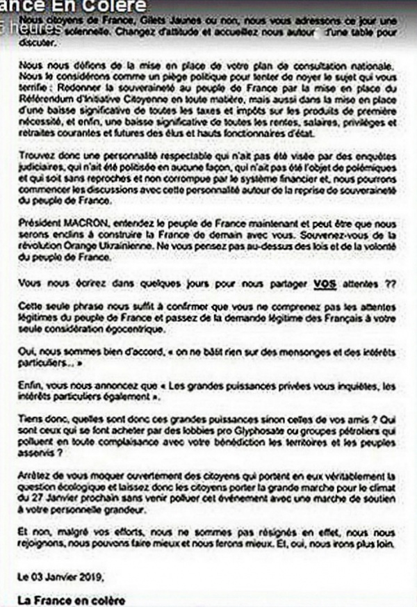 Photo Les Voivres - Lettre ouverte