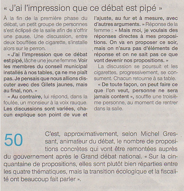 Photo Les Voivres - Un débat pipé