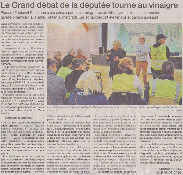 Photo Les Voivres - Un débat qui tourne au vinaigre