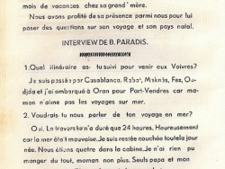 L'interview de Bernadette / le voyage