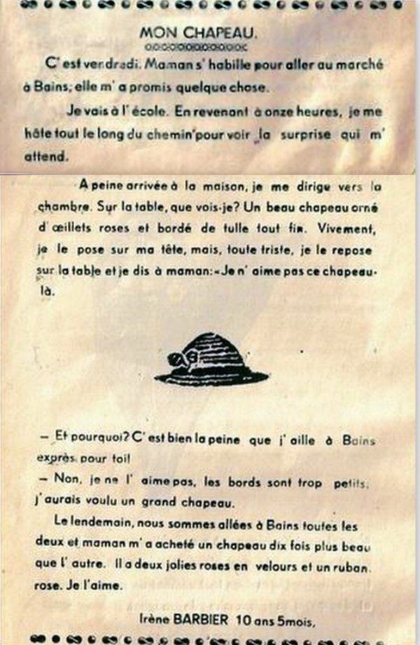 Photo Les Voivres - Le chapeau d'Irène