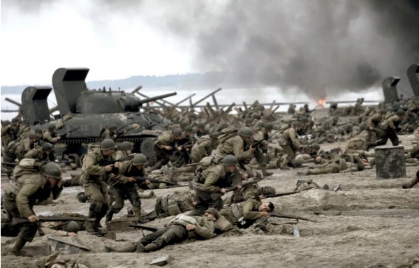 Scène du débarquement dans "Il faut sauver le soldat Ryan"