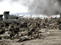 Scène du débarquement dans "Il faut sauver le soldat Ryan"