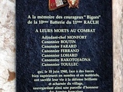 Plaque commémorative