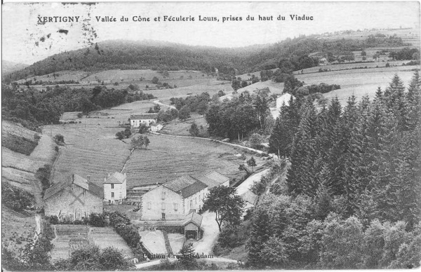 Photo Les Voivres - Non loin des Voivres, la féculerie de Xertigny (1922)