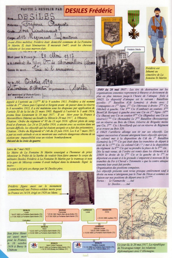 Photo Les Voivres - Le Sous-Lieutenant Désiles