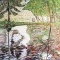 L'étang à Montgeron.influence,Claude Monet.