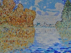 Photo dessins et illustrations, Argenteuil - Effet d'automne à Argenteuil-Influence,Claude Monet.