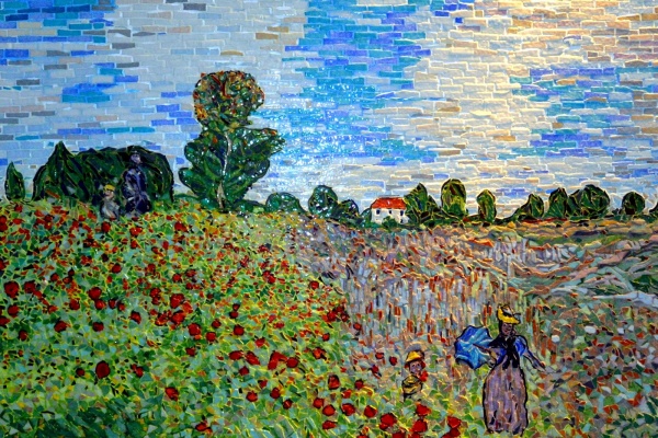 Photo Argenteuil - Le champ de coquelicots à Argenteuil.Influence,Claude Monet.