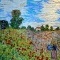 Le champ de coquelicots à Argenteuil.Influence,Claude Monet.