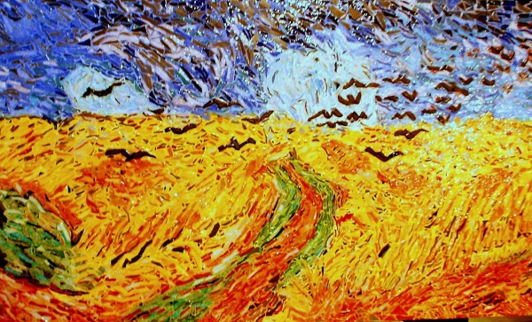 Le champ de blé aux corbeaux,du désespoir aux couleurs de l'infini.