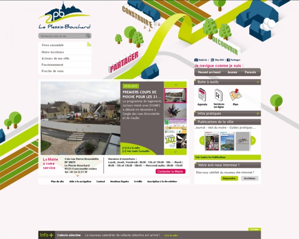 Bienvenue sur le nouveau site internet de la mairie du Plessis Bouchard